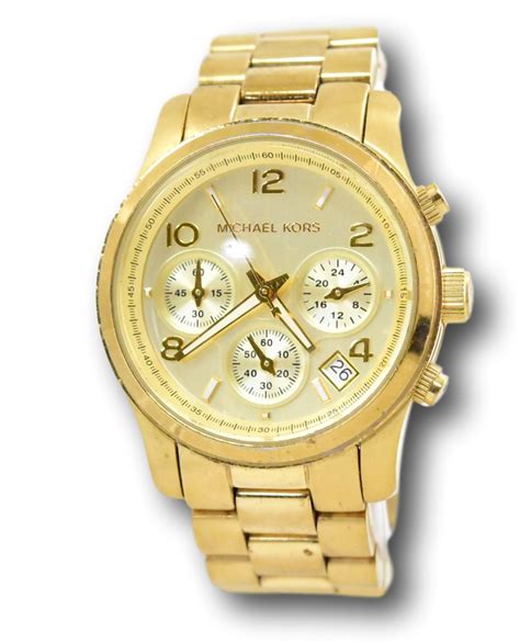 michael kors 5055 gold chronograph watch